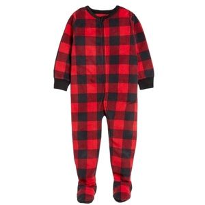 Old Navy Micro Fleece One-Piece Pajama Buffalo Check